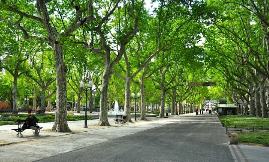 Esplanada Charles-de-Gaulle em Montpellier