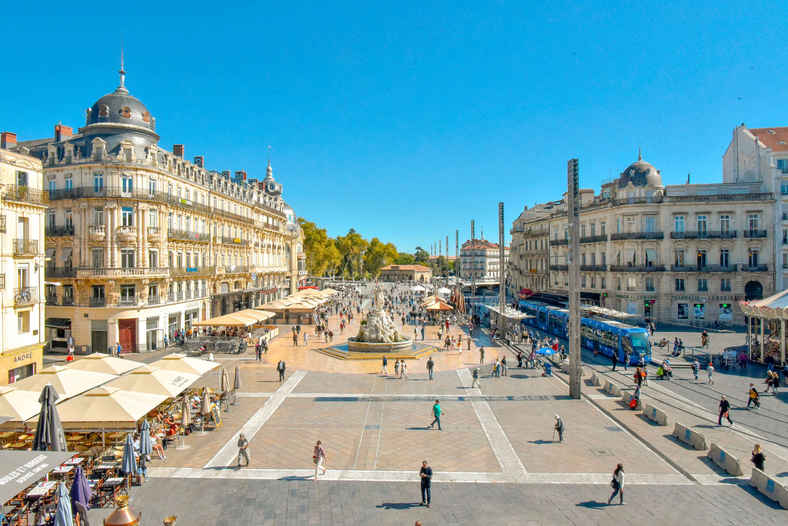 Área da Place de la Comédie em Montpellier