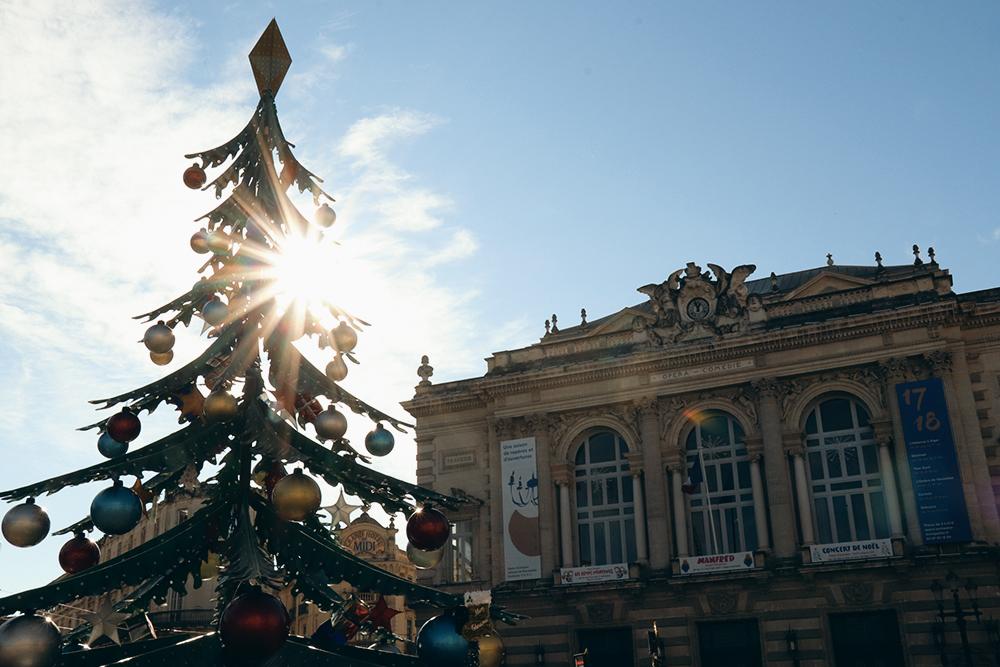 Natal na Place de la Comédie em Montpellier