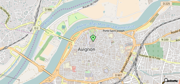 Mapa do Museu do Petit Palais em Avignon