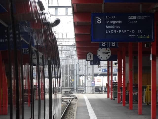 Estação de trem em Lyon