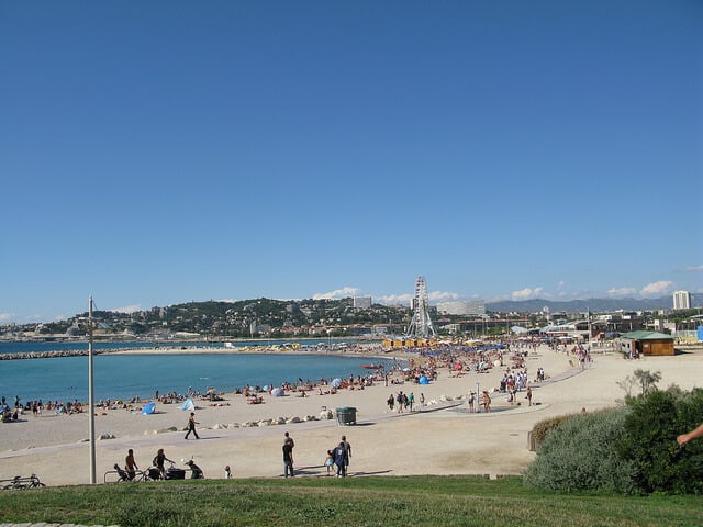 Praia em Marselha
