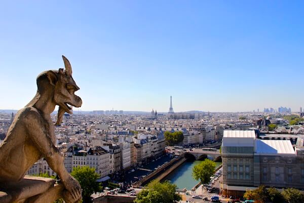 Vista da Torre de Notre Dame em Paris