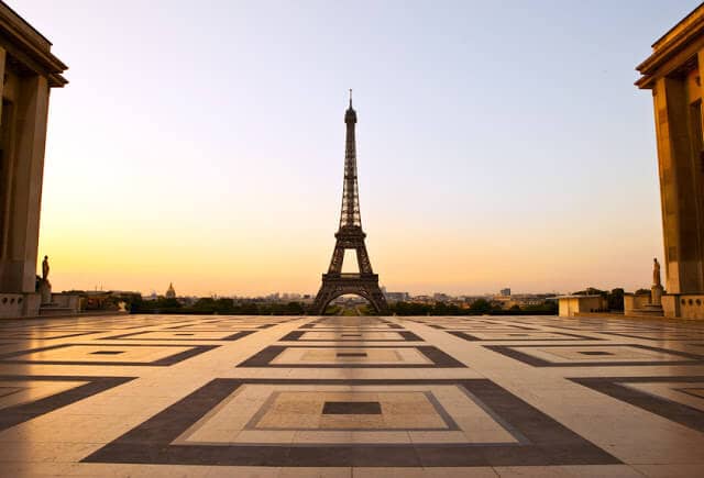 Vista do Trocadero em Paris