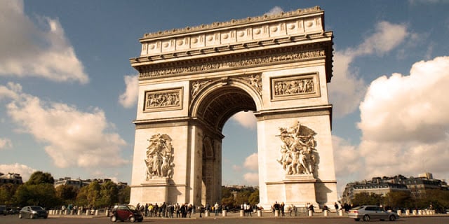 Arco do triunfo em Paris