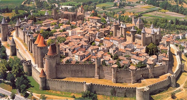 Vista da cidade de Carcassonne