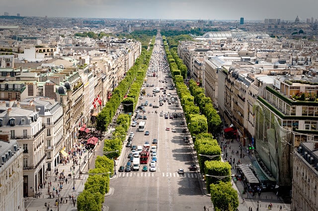 Champs Élysées em Paris