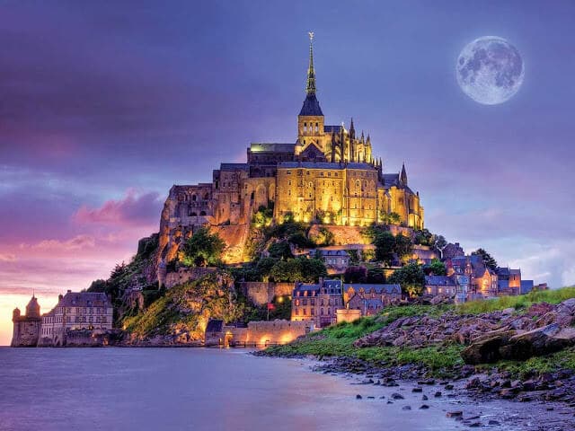 Vista do Mont Saint Michel na França