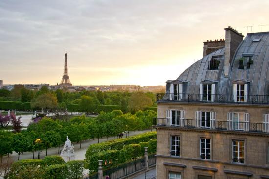 Vista do Hotel Régina em Paris