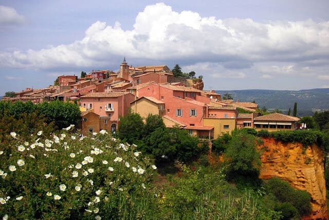 Cidade de Roussillon na França