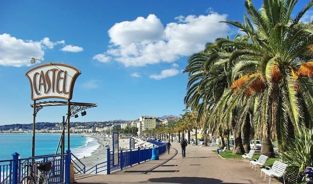 Praia Castel Plage em Nice