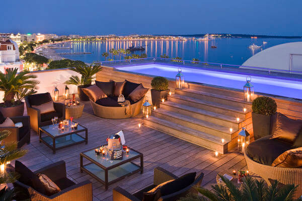 Hotel romântico em Cannes