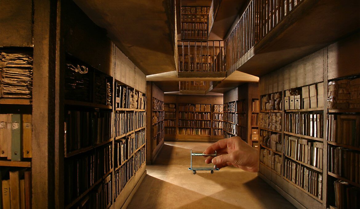 Biblioteca miniatura em Lyon