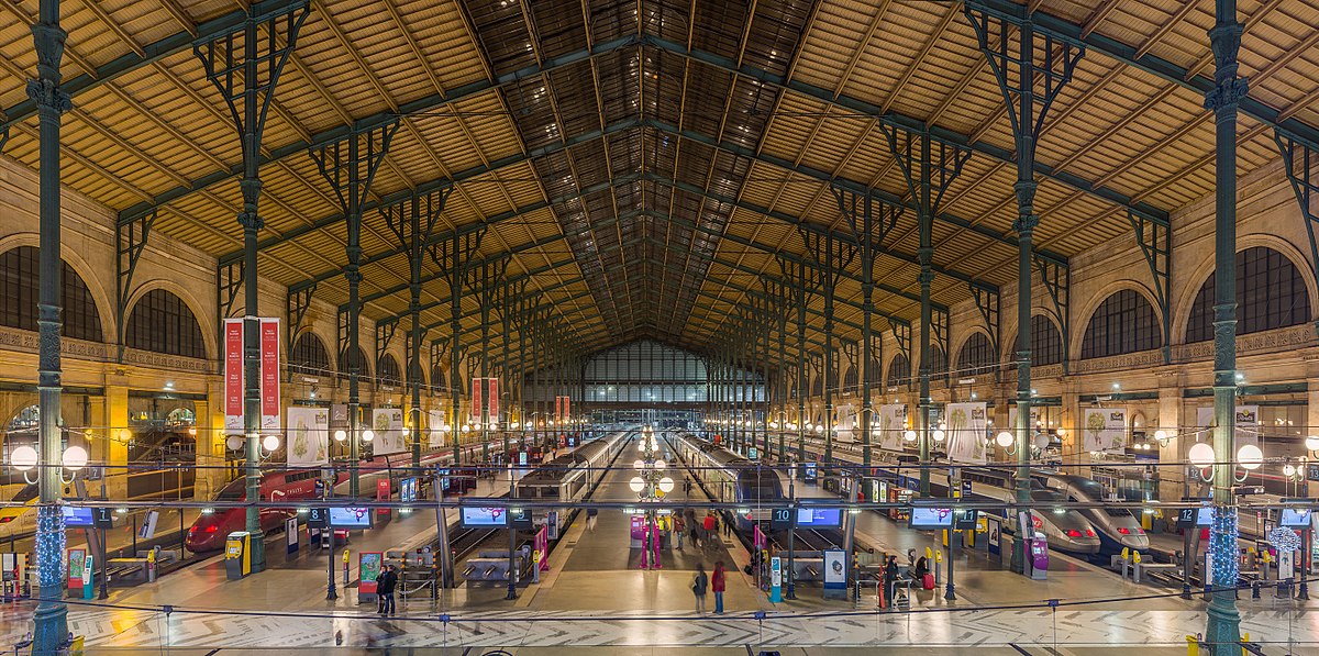 Estação Gare du Nord em Paris