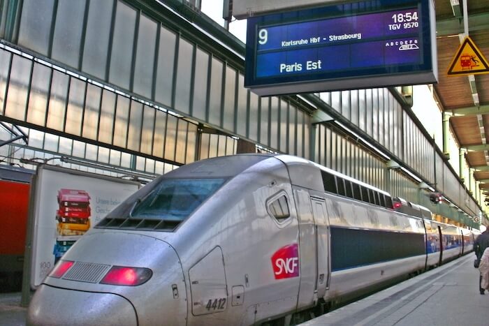 Viagem de trem de Paris a Stuttgart