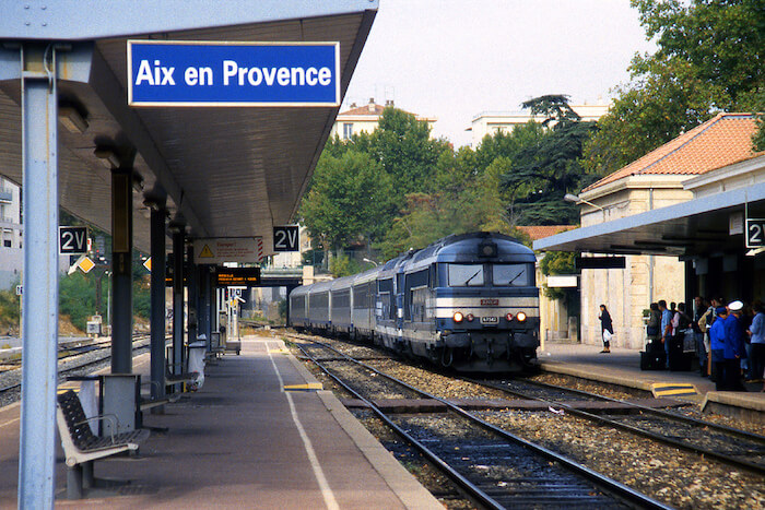 Estação de trem em Aix