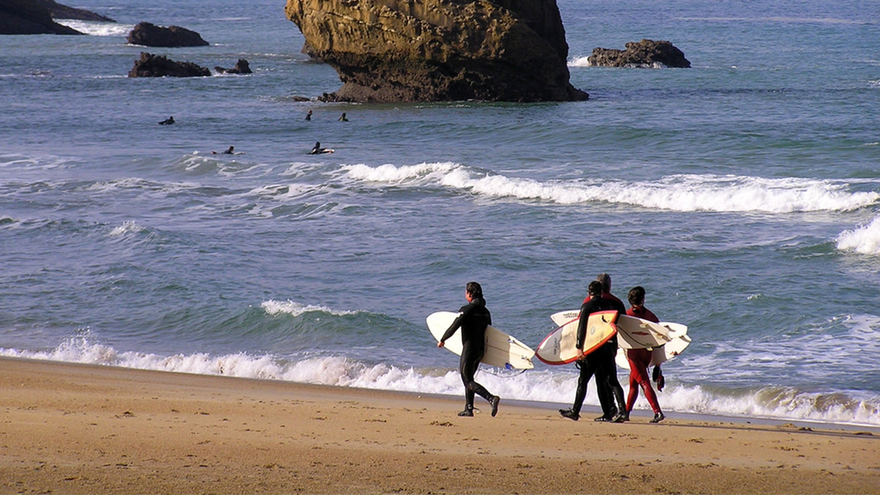 Surfe em Biarritz