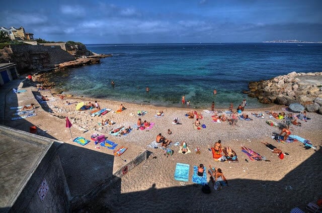 Praia Bain des Dames em Marselha