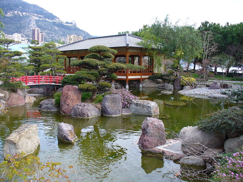 Jardim Japonês em Mônaco