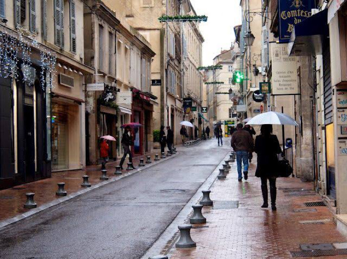 Chuva em Avignon