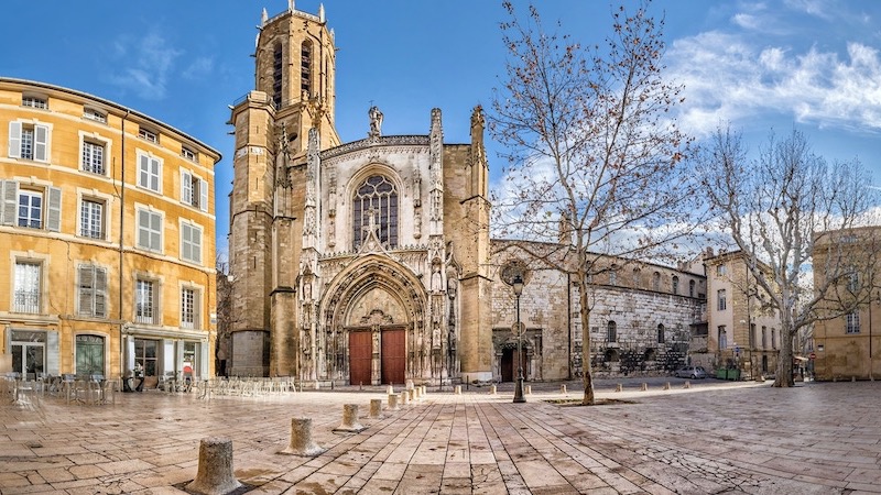Catedral de Aix no inverno