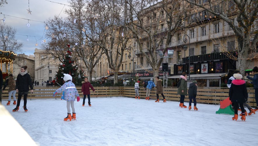 Pista de patinação em Avignon
