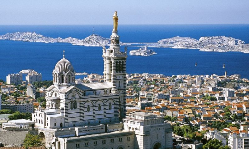 Vista da Notre Dame de la Garde em Marselha