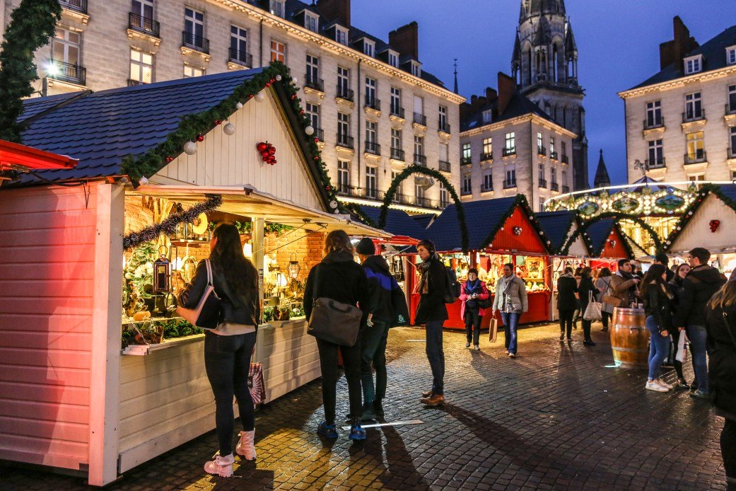 Mercado de Natal em Nantes