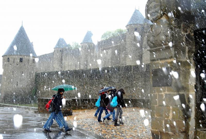 Carcassonne no inverno
