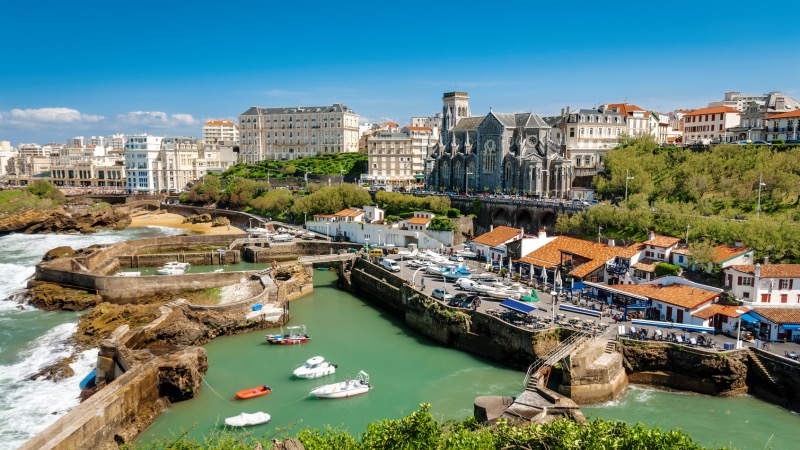 Vista do Porto de Biarritz