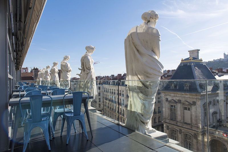 Terraço do Les Muses de l’Opéra em Lyon