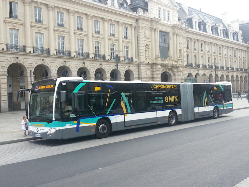Ônibus em Rennes