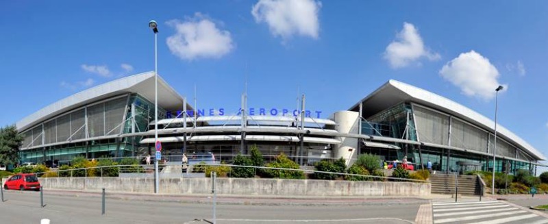 Vista do Aeroporto de Rennes