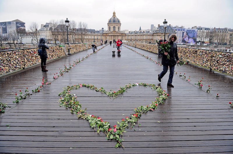 Dia dos Namorados em Paris na França