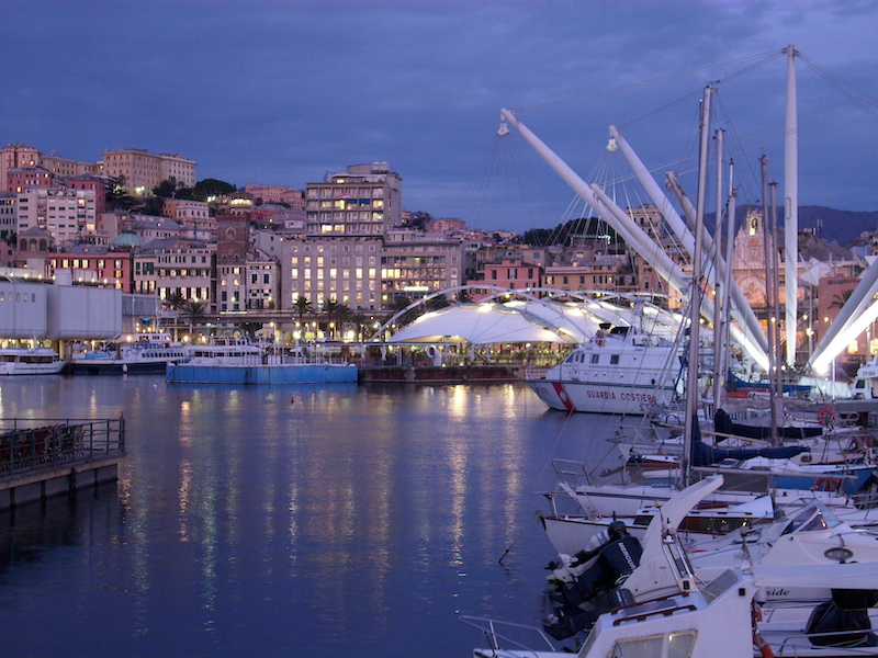 Porto Antico di Genova na Itália