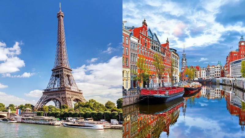 Paris e Amsterdã