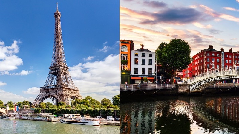 Paris e Dublin