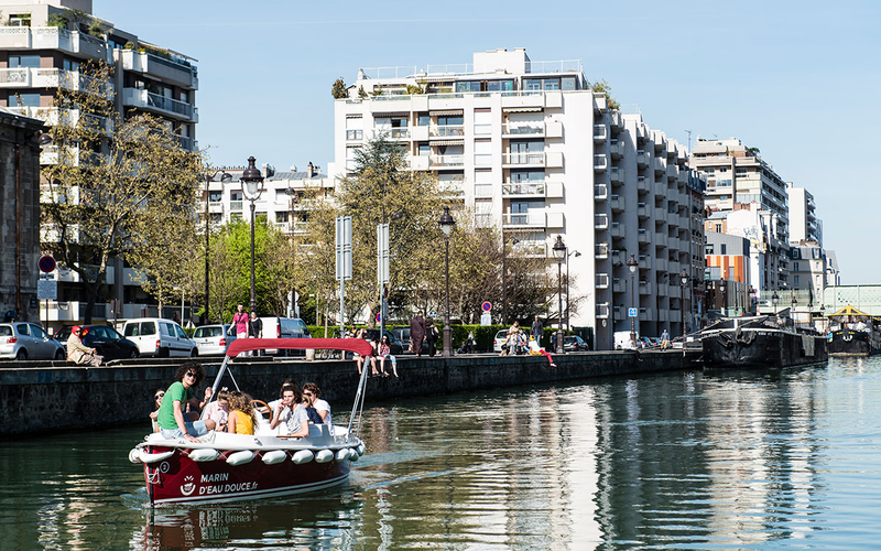 Canal de l'Ourcq em Paris