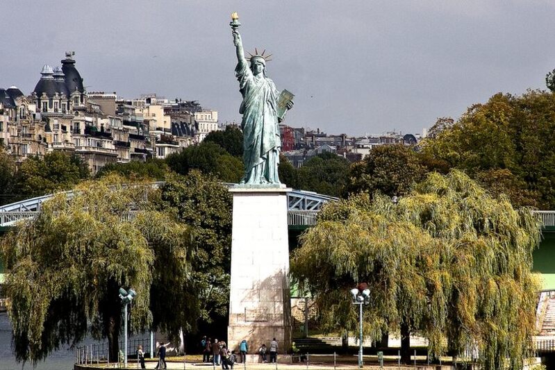 Localização da Estátua da Liberdade em Paris
