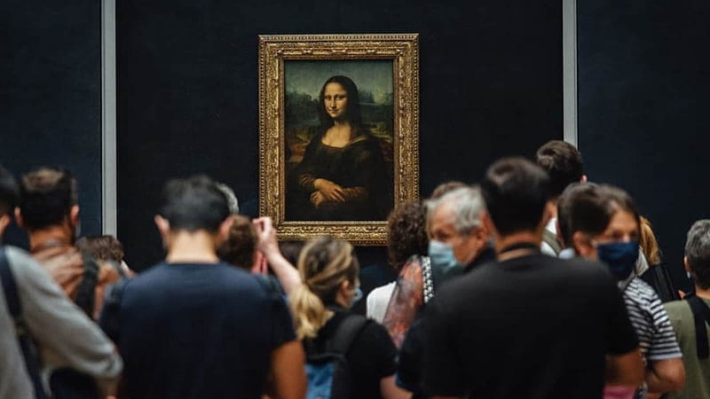Monalisa no Museu do Louvre em Paris
