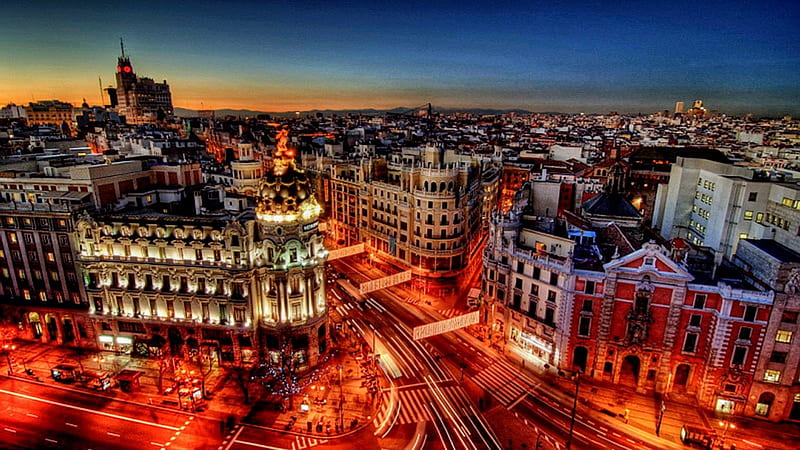 Cidade de Madrid na Espanha